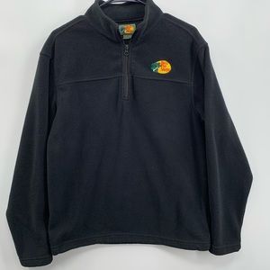Bass Pro Shop 1/4 Zip Fleece Pullover Sweater - Men’s Size Small, Black (74747)